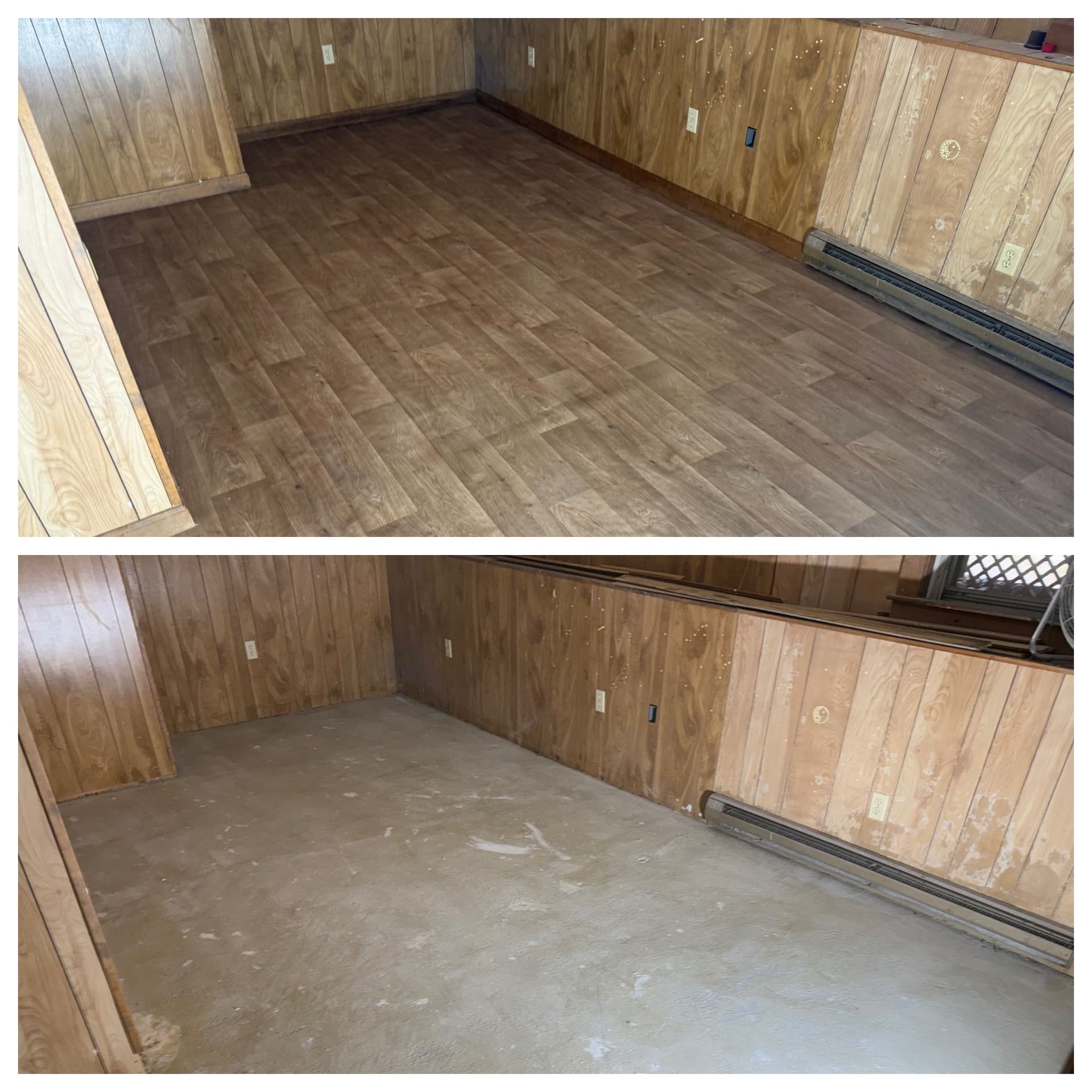 Room Transformation with Laminate Flooring image